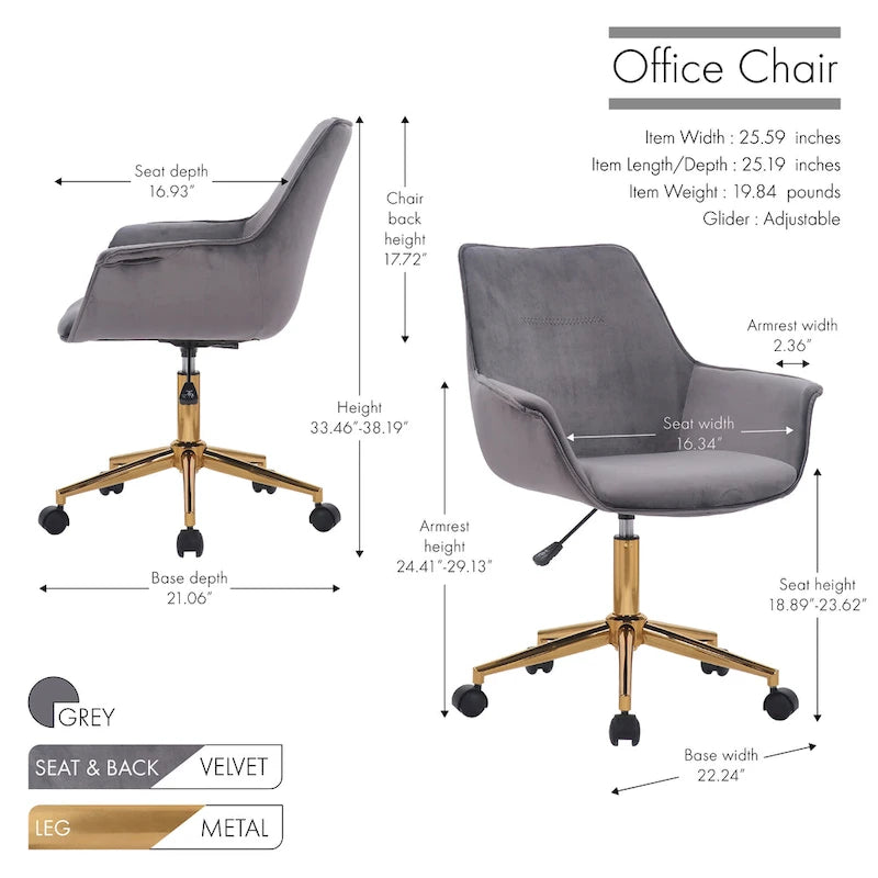 Fauteuil de bureau Porthos Qualité supérieure, Fauteuils de bureau design