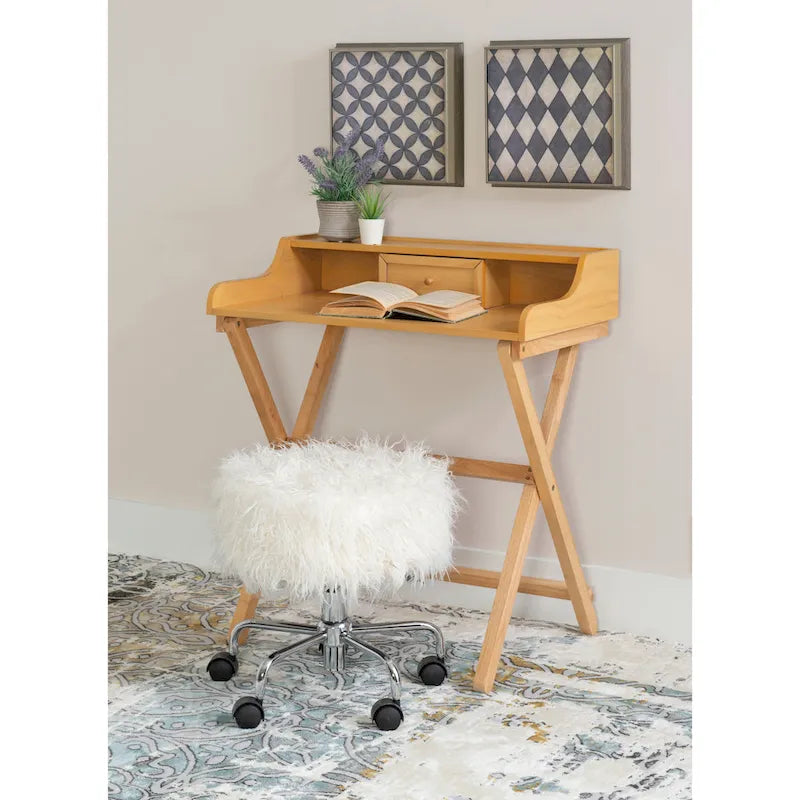 Bureau pliant en bois massif Clover