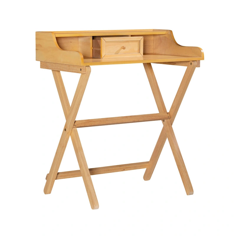 Bureau pliant en bois massif Clover
