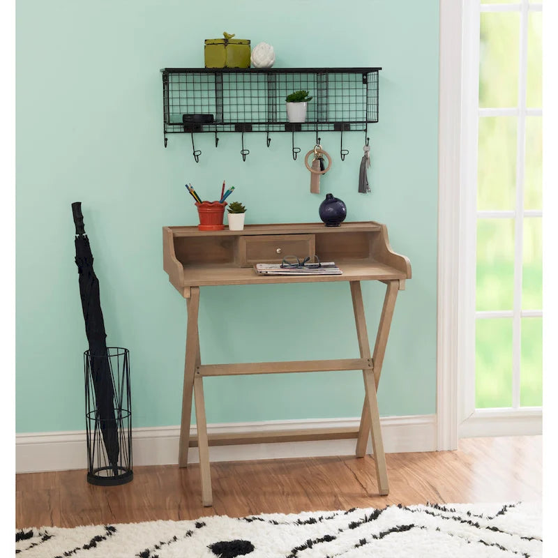 Bureau pliant en bois massif Clover