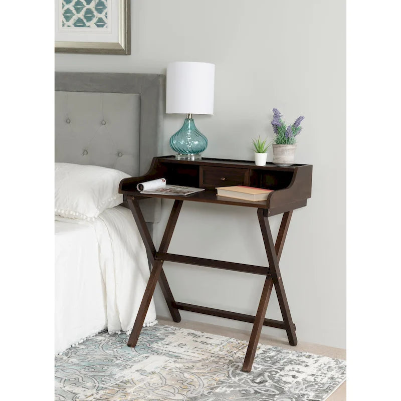 Bureau pliant en bois massif Clover