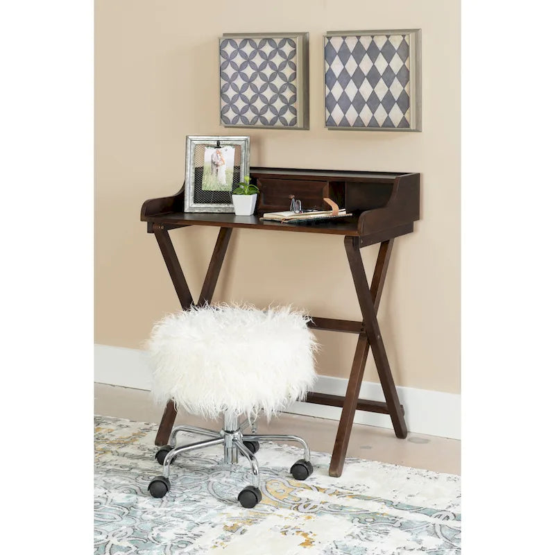 Bureau pliant en bois massif Clover