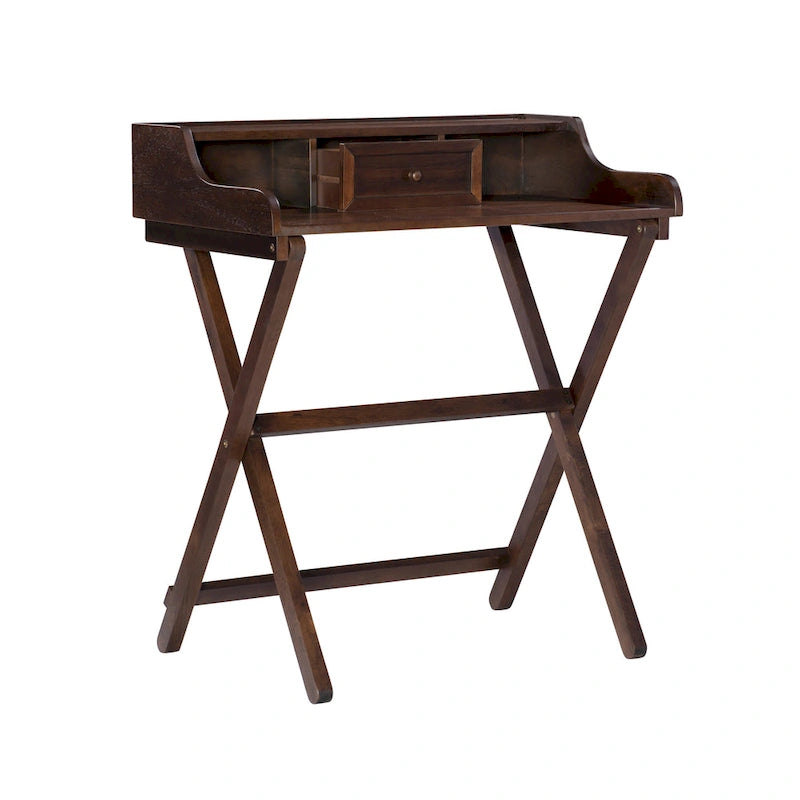 Bureau pliant en bois massif Clover