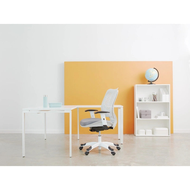 Bureau d'ordinateur d'angle en métal Prado
