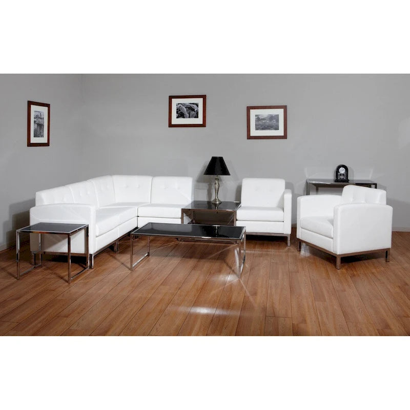 Chaise d'angle en similicuir Wall Street
