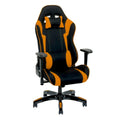 Chaise de jeu ergonomique à dossier haut Porch & Den Banton en cuir reconstitué, tissu et maille