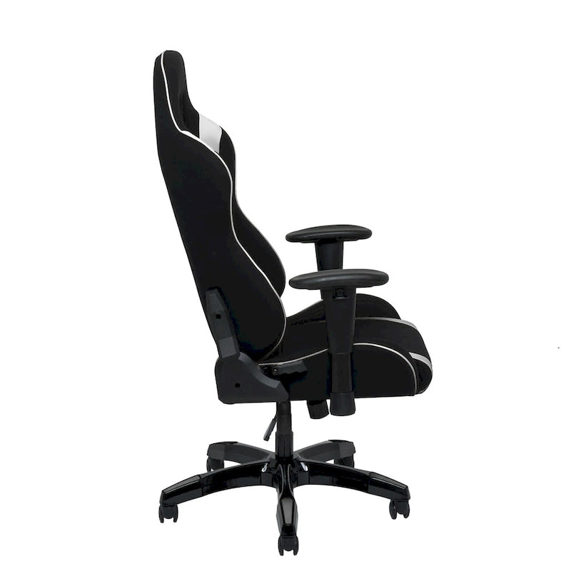Chaise de jeu ergonomique à dossier haut Porch & Den Banton en cuir reconstitué, tissu et maille