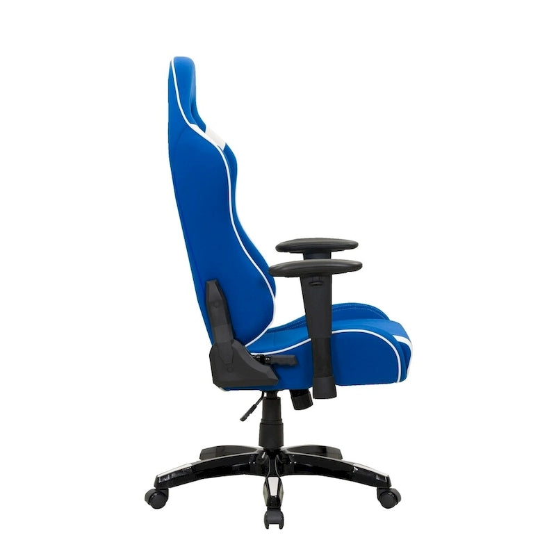 Chaise de jeu ergonomique à dossier haut Porch & Den Banton en cuir reconstitué, tissu et maille