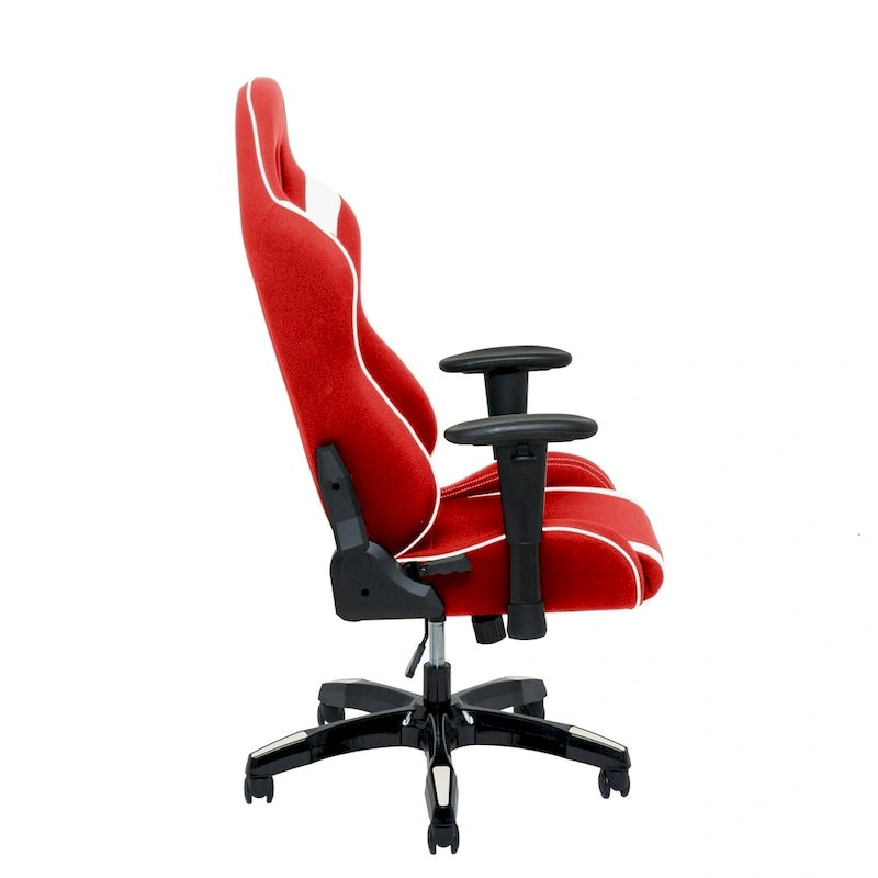 Chaise de jeu ergonomique à dossier haut Porch & Den Banton en cuir reconstitué, tissu et maille