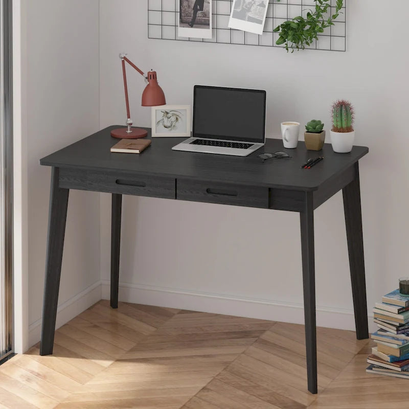 Bureau classique de 39,4 po de large, bureau d'écriture avec tiroirs