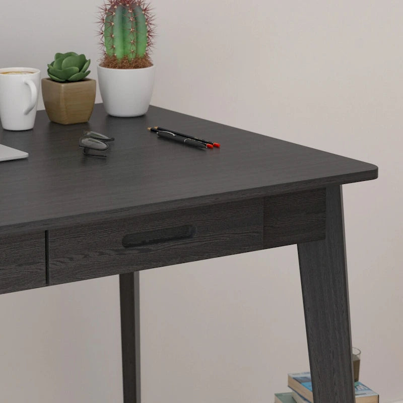 Bureau classique de 39,4 po de large, bureau d'écriture avec tiroirs