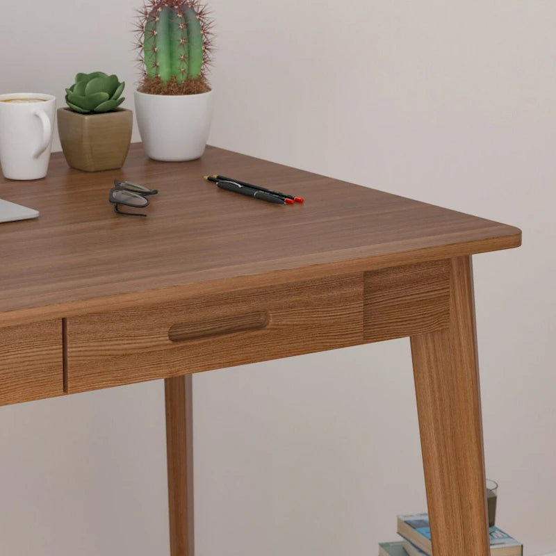 Bureau classique de 39,4 po de large, bureau d'écriture avec tiroirs