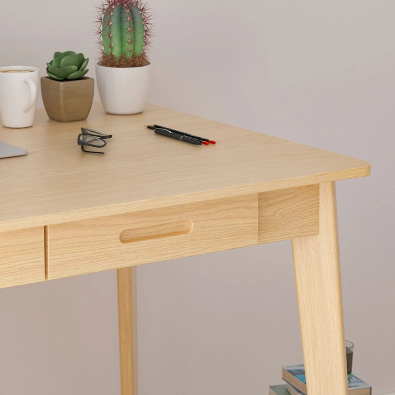 Bureau classique de 39,4 po de large, bureau d'écriture avec tiroirs