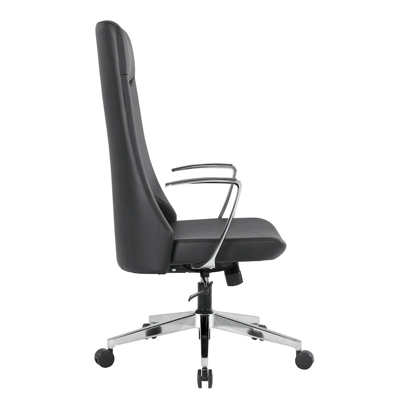 Fauteuil de bureau à dossier haut avec tissu antimicrobien