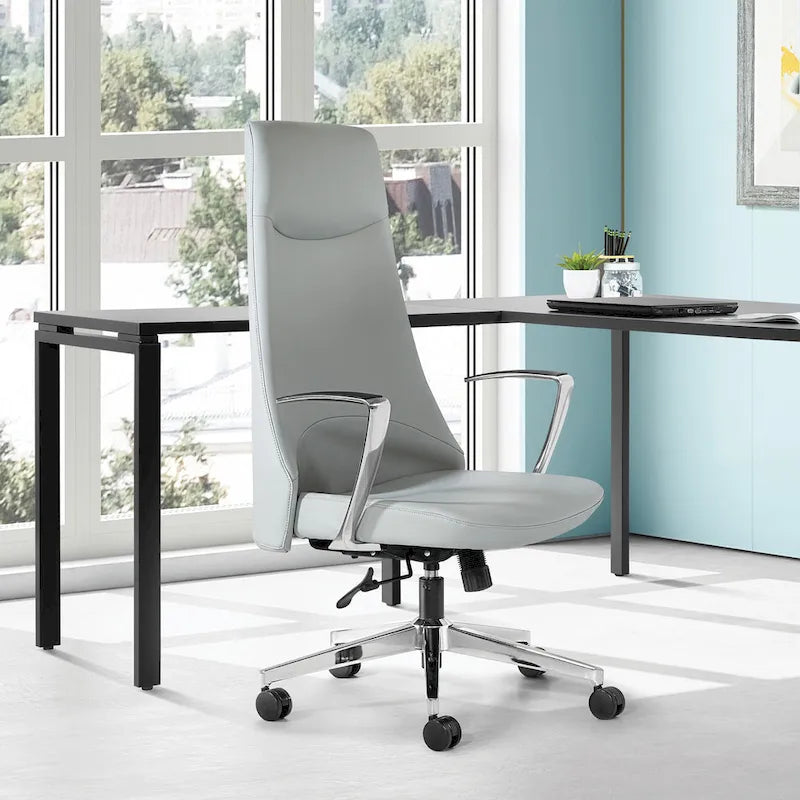 Fauteuil de bureau à dossier haut avec tissu antimicrobien