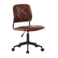 Chaise de bureau pivotante Porthos Home Kibe, revêtement en similicuir capitonné