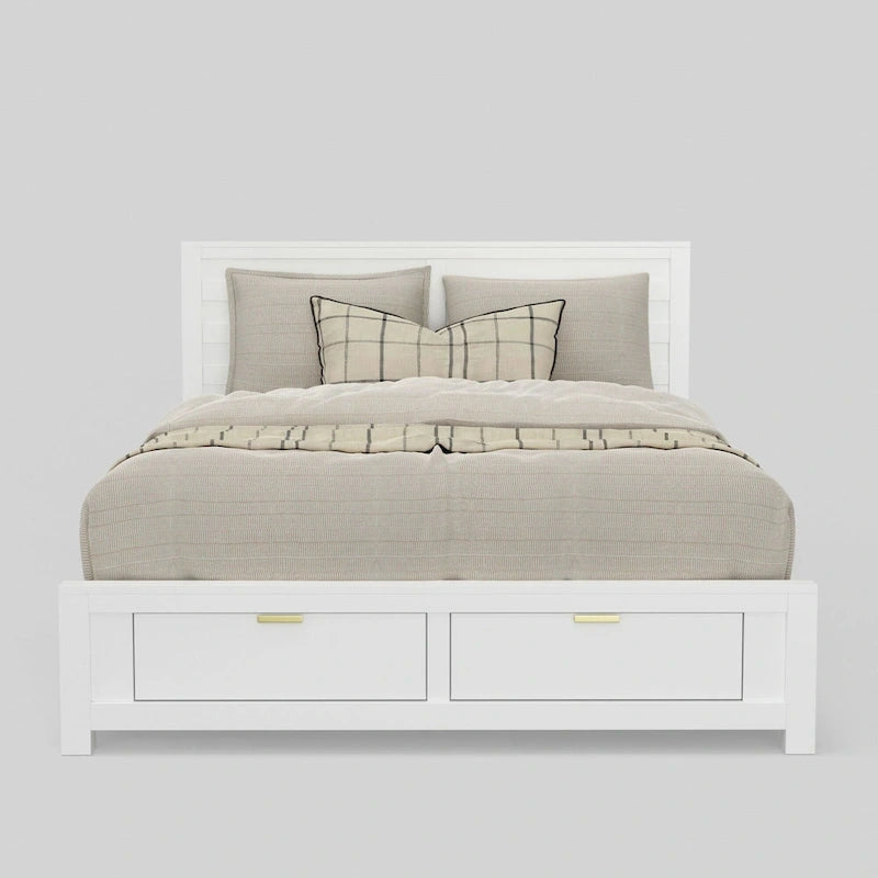 Lit de rangement Carmel très grand, blanc