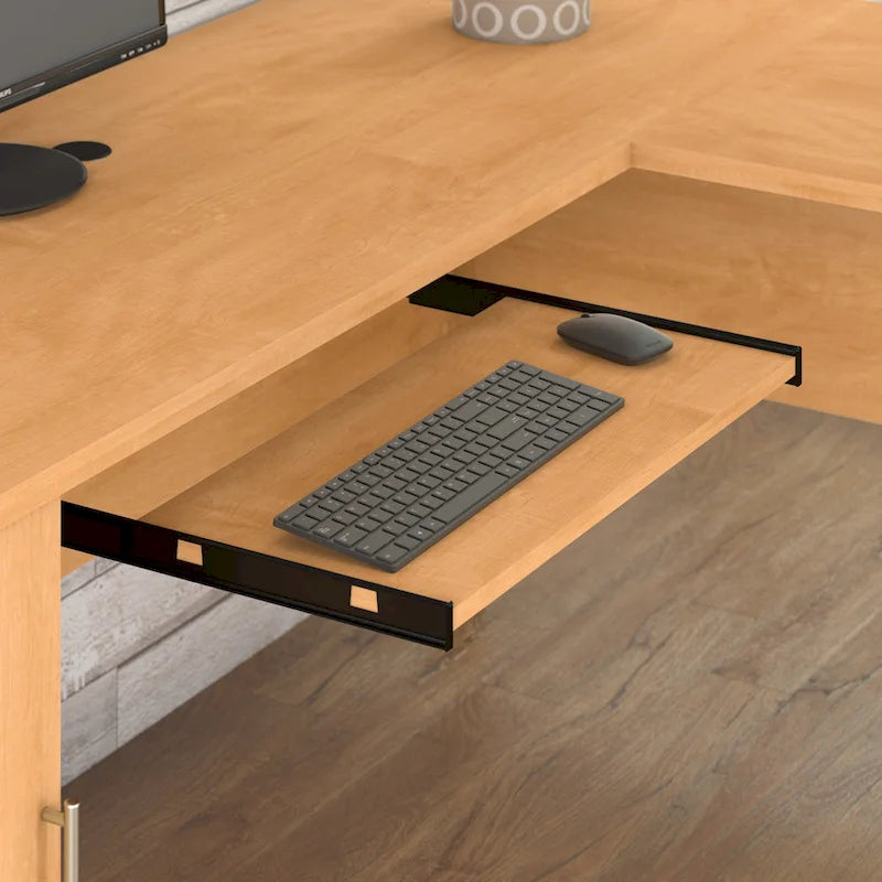 Bureau d'angle en L 60W Bush Furniture Somerset avec tiroirs et rangements