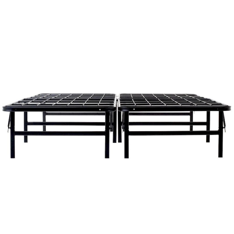Cadre de lit plateforme grand lit Brookside et sommier tout-en-un, base de lit pliable