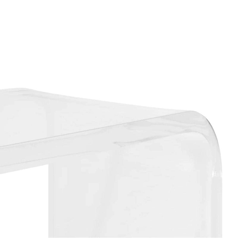 Console en acrylique doré