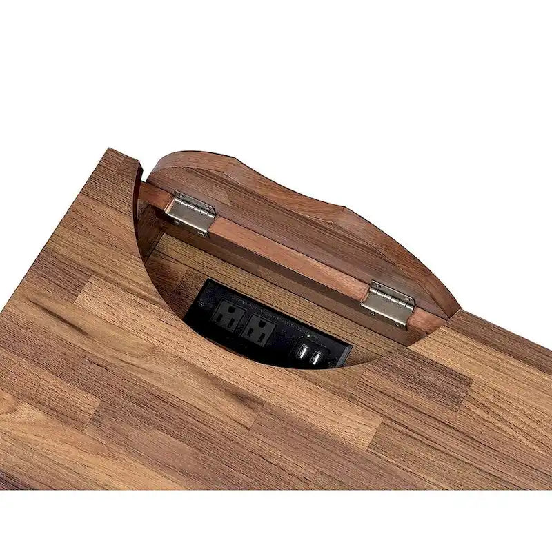 Bureau en bois avec 3 tiroirs noir