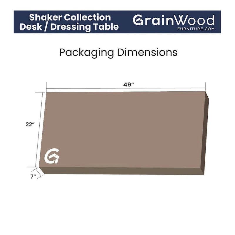 Bureau Shaker en bois Grain Wood