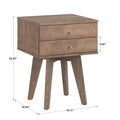 Tennant 2-Drawer Wood Nightstand from iNSPIRE Q Modern