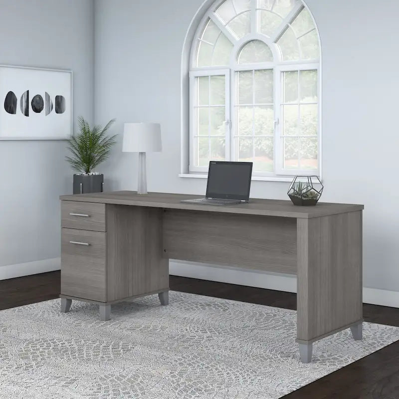 Bureau de direction 72 po Bush Furniture Somerset avec tiroirs de rangement