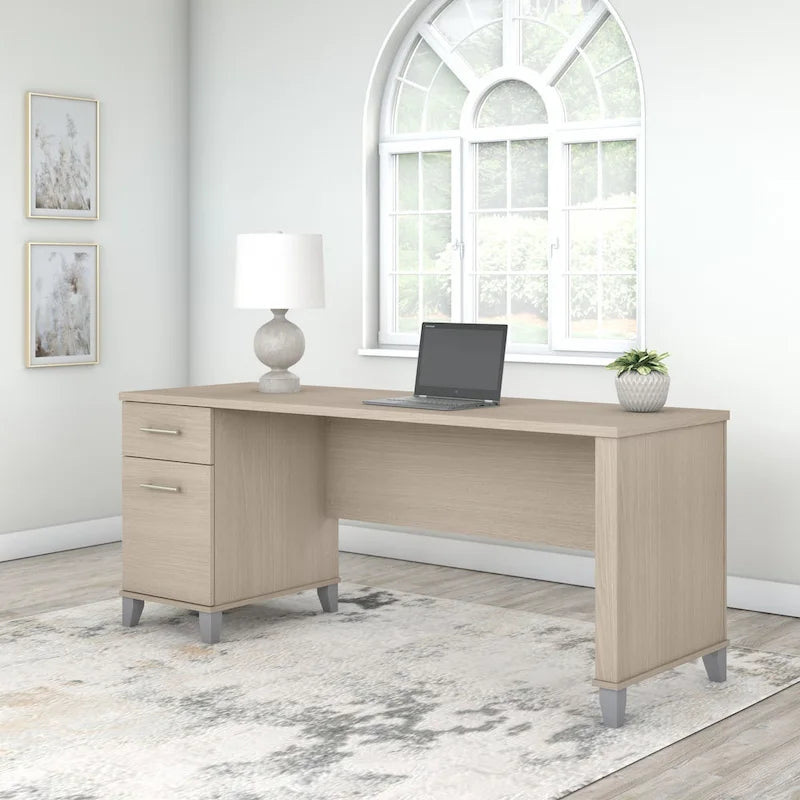 Bureau de direction 72 po Bush Furniture Somerset avec tiroirs de rangement