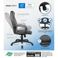 Chaise Boss dossier haut LeatherPlus