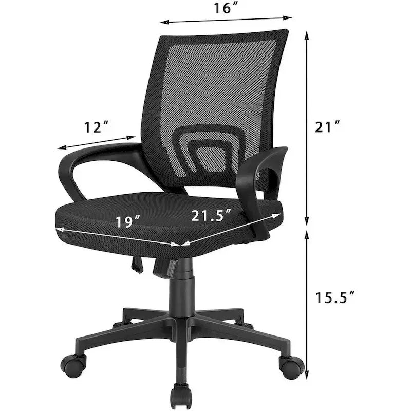 Homall Office Chair Chaise de bureau en maille Chaise d'ordinateur avec accoudoirs
