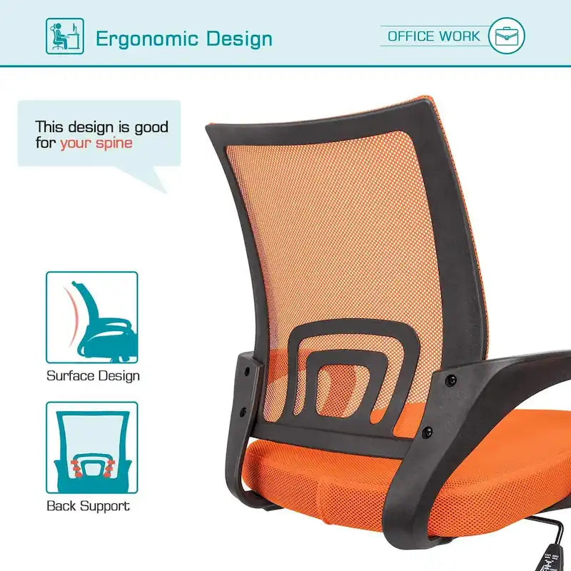 Homall Office Chair Chaise de bureau en maille Chaise d'ordinateur avec accoudoirs