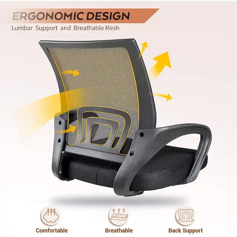Homall Office Chair Chaise de bureau en maille Chaise d'ordinateur avec accoudoirs