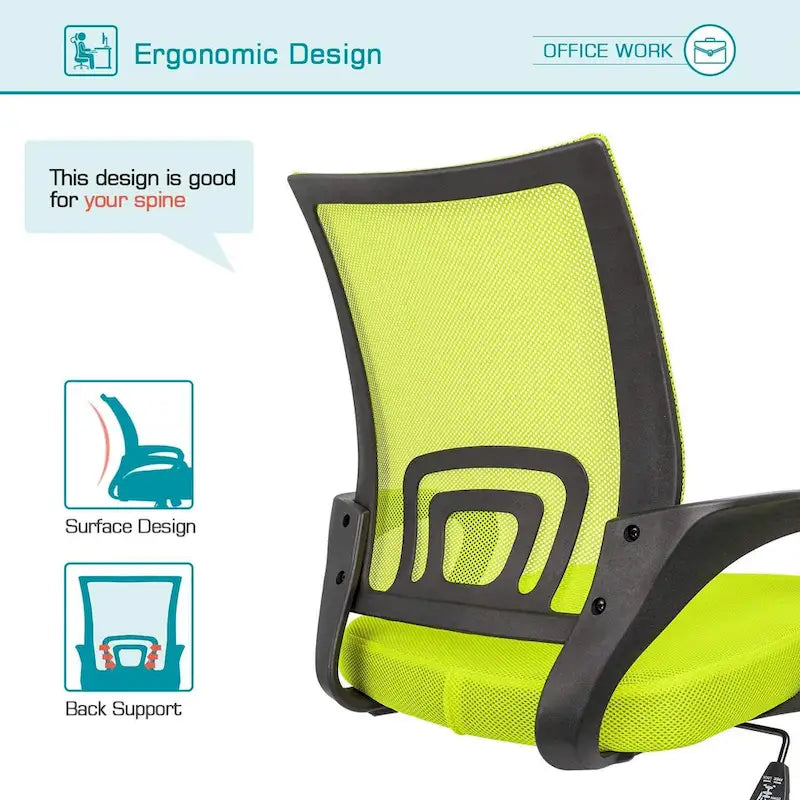 Homall Office Chair Chaise de bureau en maille Chaise d'ordinateur avec accoudoirs