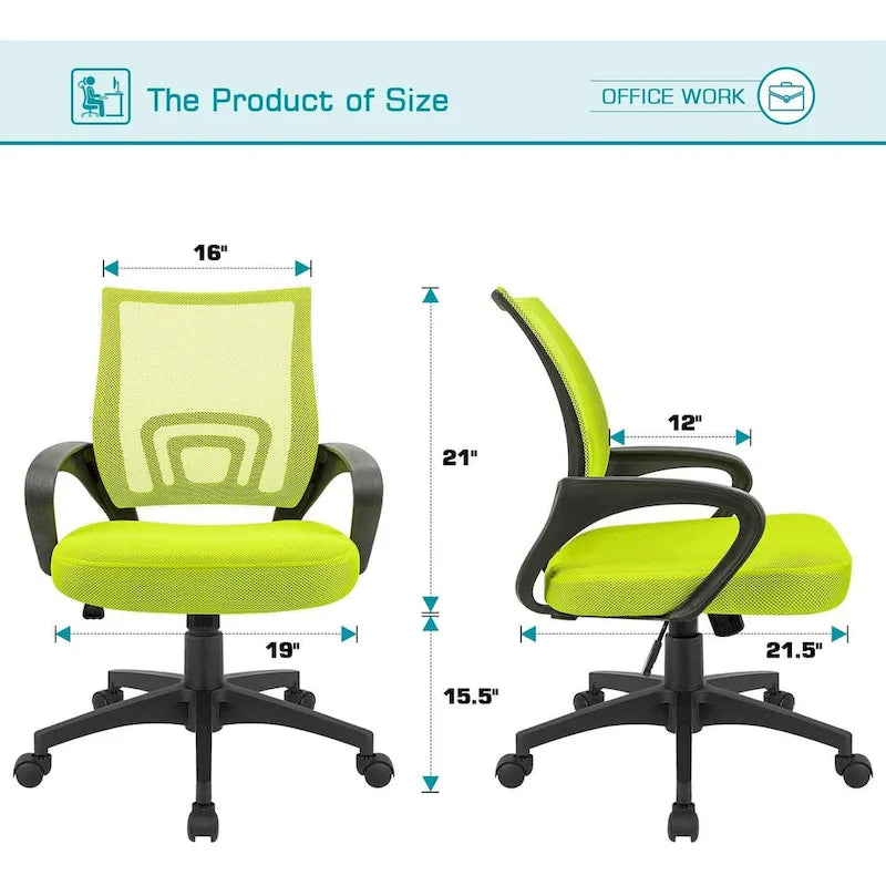 Homall Office Chair Chaise de bureau en maille Chaise d'ordinateur avec accoudoirs