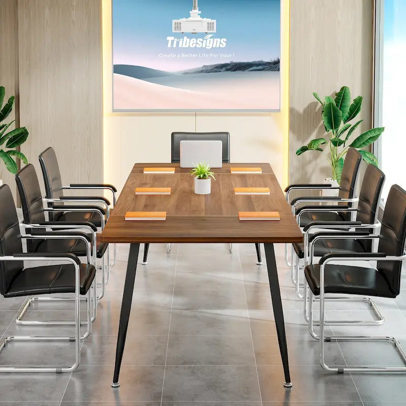 Grande table de conférence moderne 1m80 pour salle de réunion - S/O