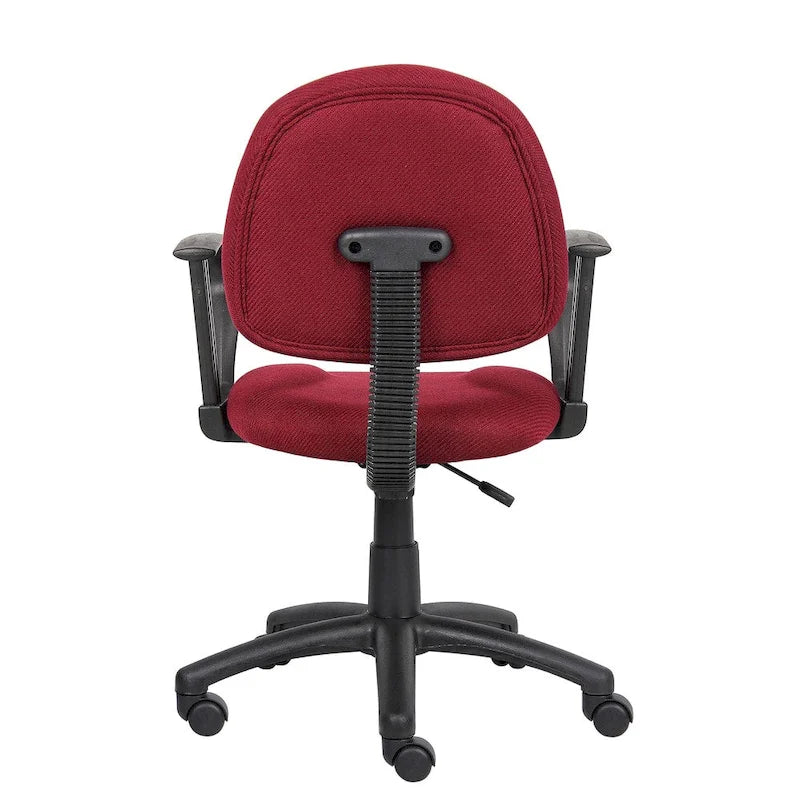 Chaise de travail ergonomique mi-hauteur Boss Burgundy