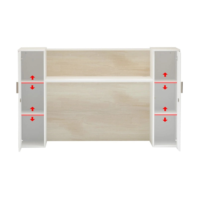 Grand bureau de réception rectangulaire de 70,9W, bureau de travail