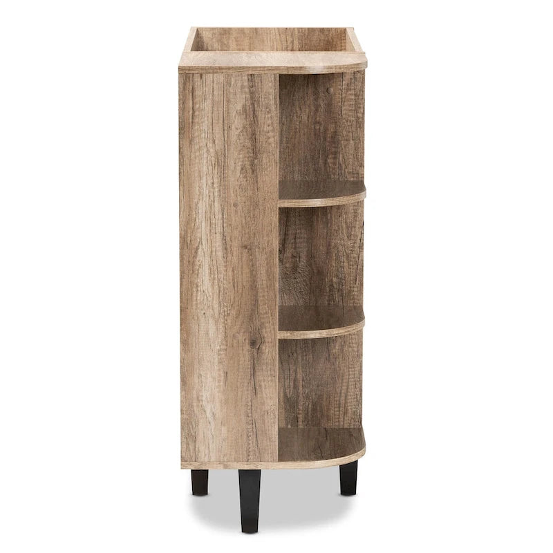 Meuble à chaussures à 2 portes de style rustique moderne et contemporain Wales