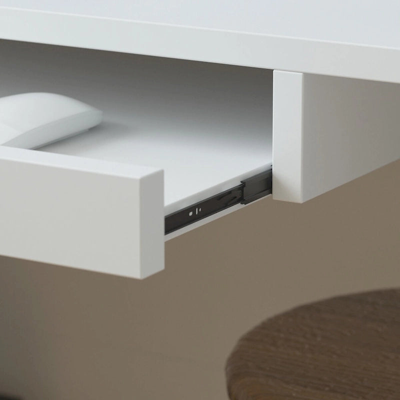 Bureau de réception en bois en forme de L Timechee 55.9W 48.4H avec tiroir à serrure