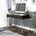 Bureau d'ordinateur Bird Modern en métal de 42 pouces avec ports USB par Furniture of America