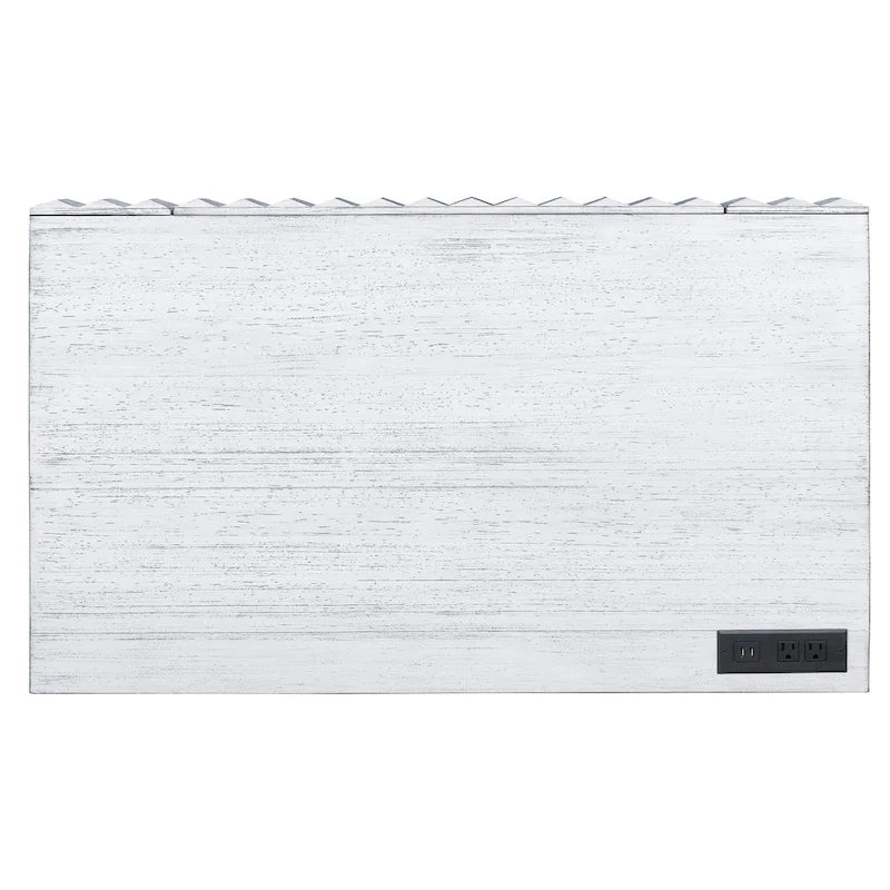 Bureau d'ordinateur Bird Modern en métal de 42 pouces avec ports USB par Furniture of America