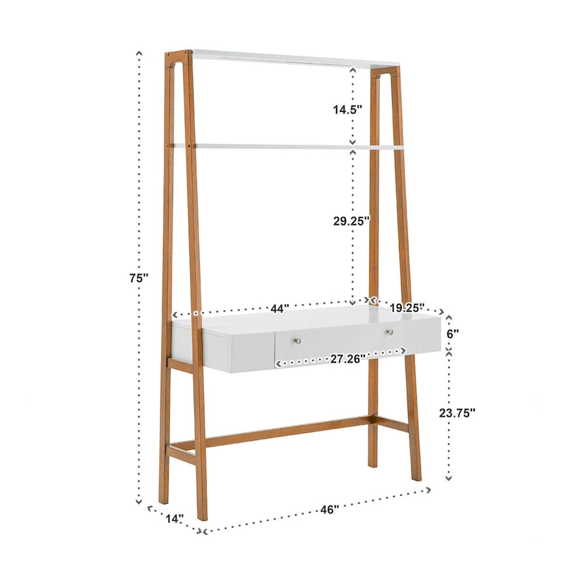 Bureau étagère/pupitre mural Lyvia 46 de iNSPIRE Q Modern