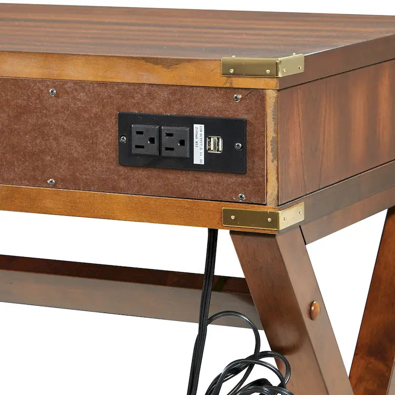Bureau Wellington 46 po avec station d'alimentation