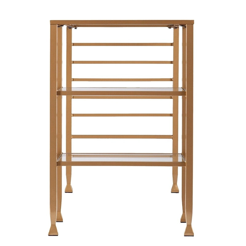 Bureau d'écriture Amelie en métal doré et verre de SEI Furniture