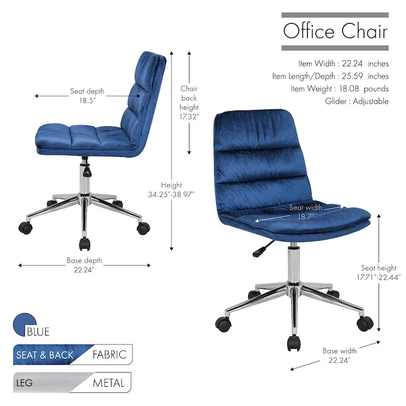 Porthos Home - Chaises de bureau, rembourrage épais pour un confort optimal
