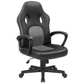 Chaise de bureau et de jeu en cuir à dossier haut Homall