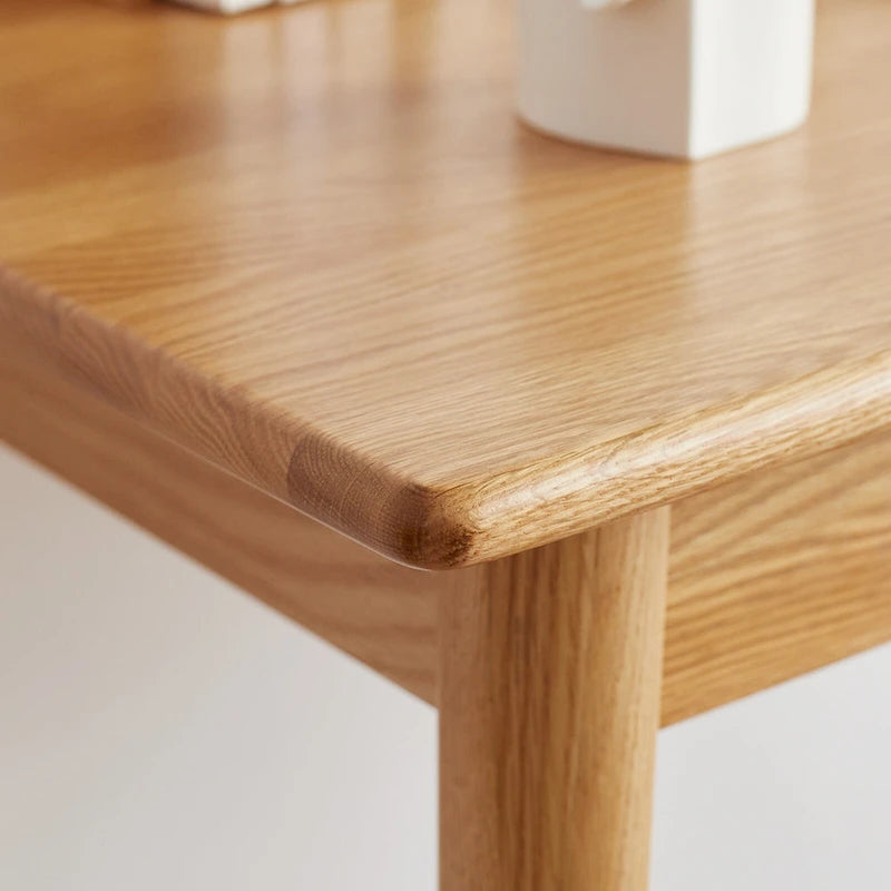 Bureau d'ordinateur en bois massif naturel à 100 %
