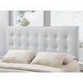 Heritage Stylish White Upholstered Queen Size Headboard