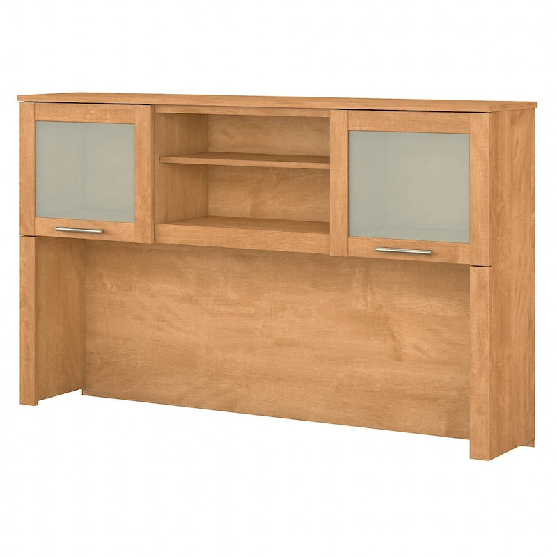 Bush Furniture Somerset Ash Gray Armoire de rangement de 60 po pour bureau en L – 59,09 L x 12,50 P x 35,69 H
